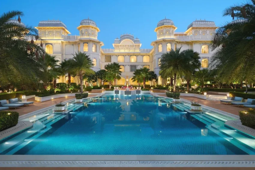 Beautiful Swimming pool World-Class 5-Star Hotel The Leela Palace Jaipur