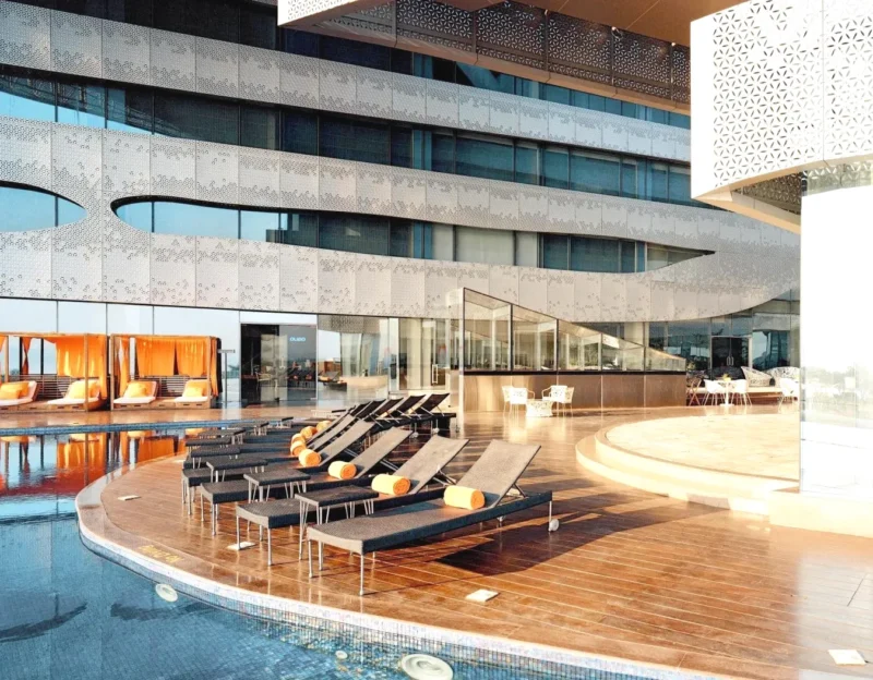 Swimming pool 5-Star Hotel in Hyderabad The Park Hyderabad Banjara Hills near Hussain Sagar Lake