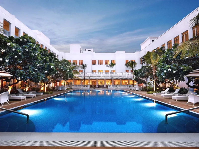 Swimming pool Taj Connemara Chennai Premium 5-Star Hotel