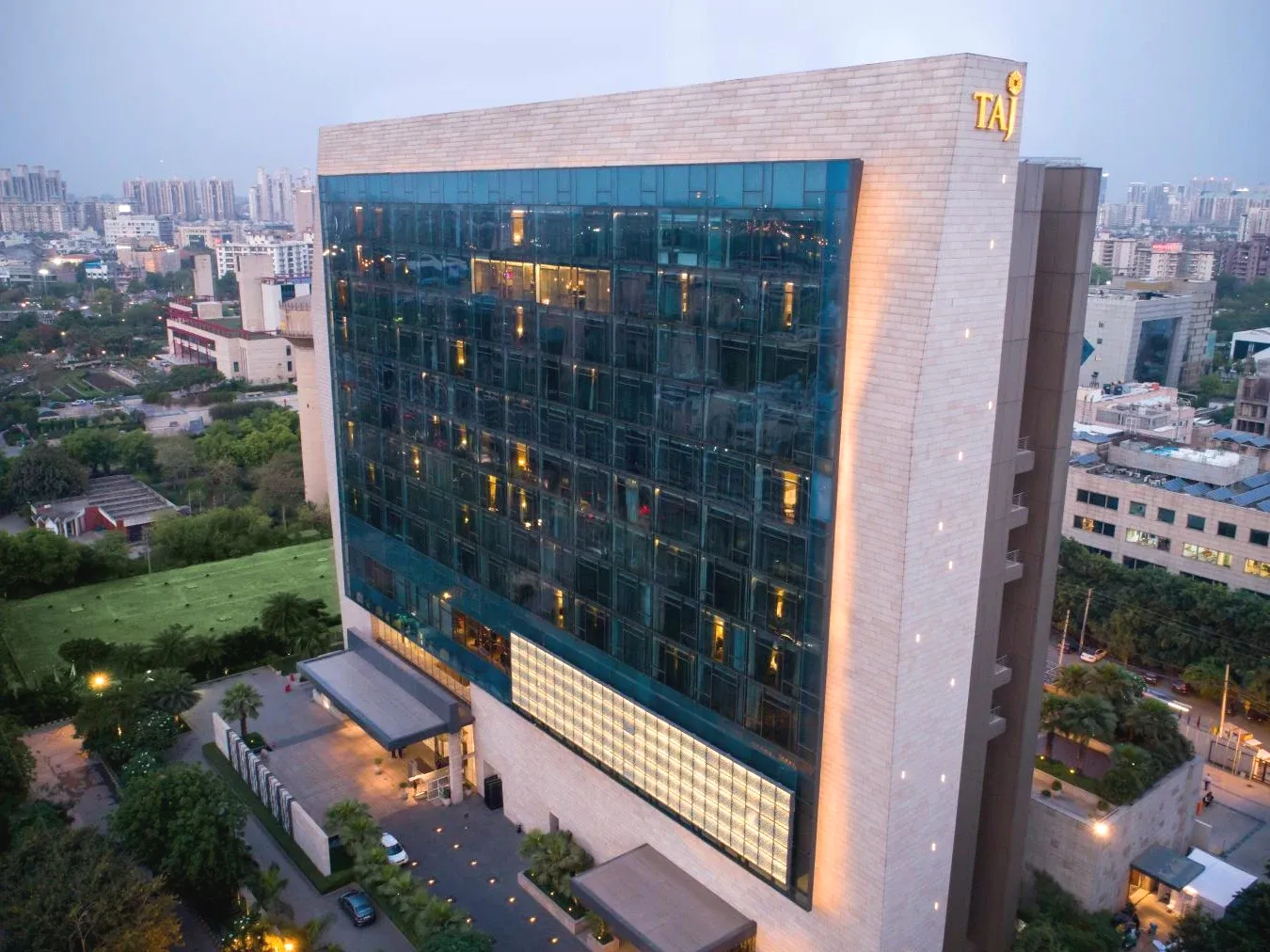 Tall building Luxury 5-Star Accommodation at Taj City Centre Gurugram Gurgaon Tall building Luxury 5-Star Accommodation at Taj City Centre Gurugram Gurgaon