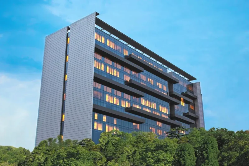 Tall Building Prestigious Hotel Trident Hyderabad