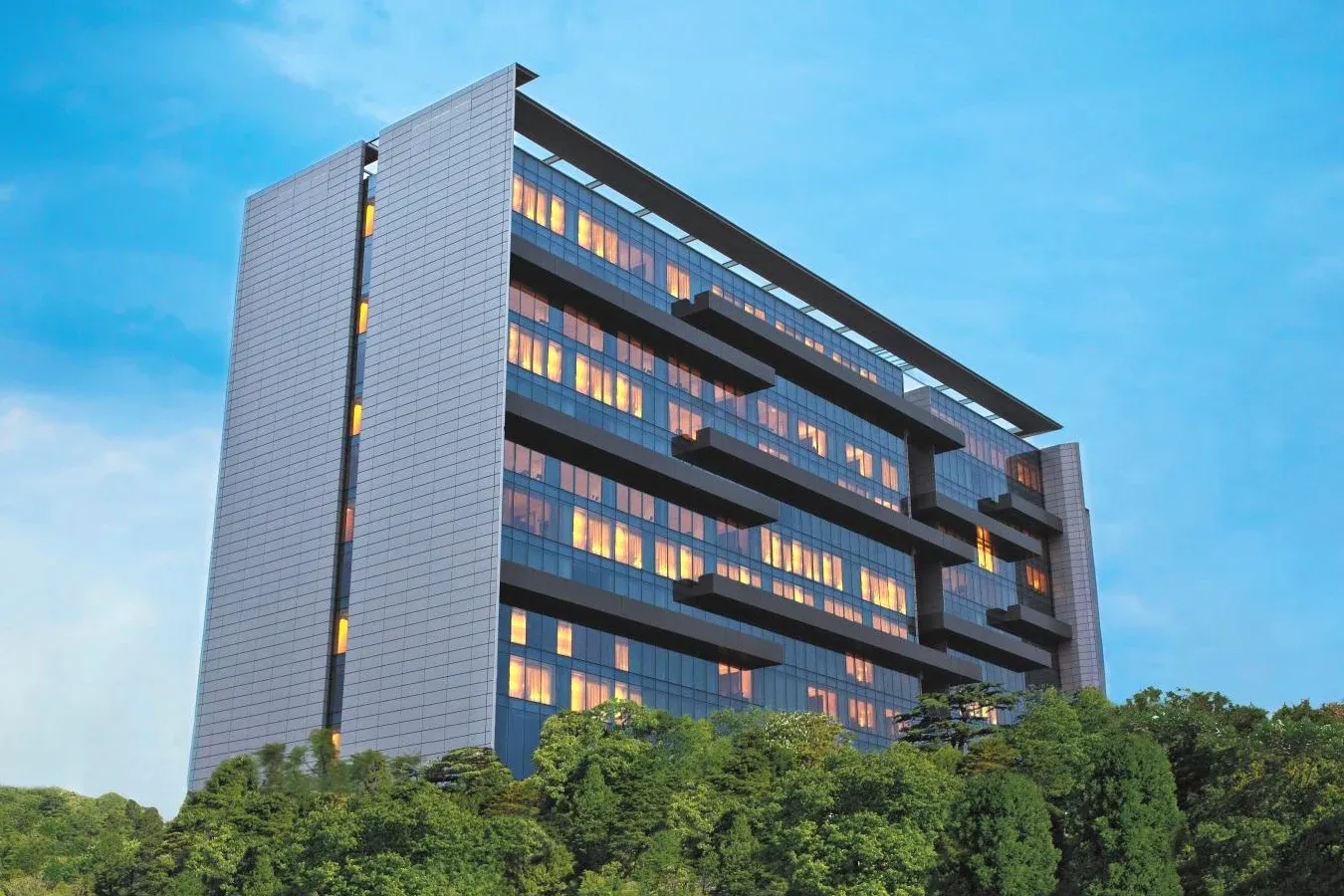 Tall Building Prestigious Hotel Trident Hyderabad